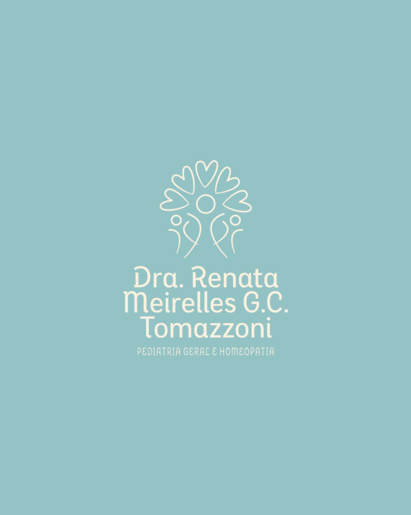 Logo desenvolvida pelo Limone Estúdio Criativo para a Dra. Renata Tomazzoni, Pediatra e Homeopata Infantil em Florianópolis, na Liv Espaço Saúde.