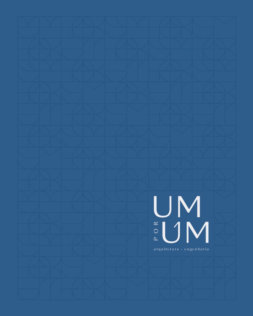 Logo desenvolvida pelo Limone Estúdio Criativo para Um/Um arquitetura e urbanismo em Palmitos, SC.
